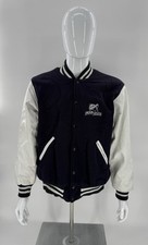 Mens Vintage 80s Penn State Nittany Lions Blue White Varsity Jacket Size Large