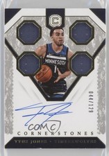 2018-19 Panini Cornerstones Relic /129 Tyus Jones #CS-TJN Auto 2d0