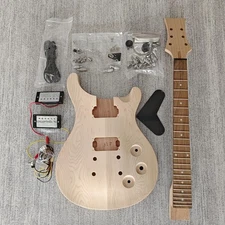 DIY PRS Electric Guitar Kit - Mahogany & Solid maple wood Body US SHIP