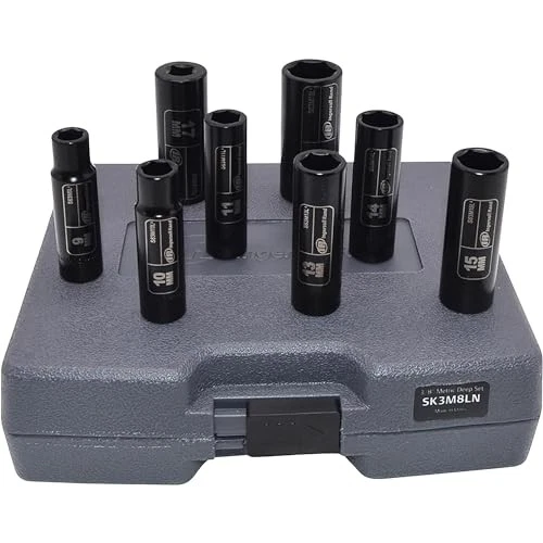 Ingersoll Rand Impact Sockets, 3/8in. Drive, Deep, 8-Pc. Metric Set, Model# - Image 3 of 4