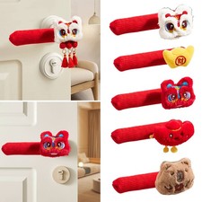 Cartoon Plush Door Handle Cover Protector For Home Safety Bumper 13.5x3cm