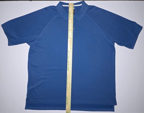 Adidas Climalite Stretch Mens Blue Short Sleeve Polo Size 2XL - Picture 9 of 9