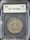 1920 Half Dollars Liberty Walking ICG EF Quality IDC Verified