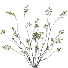 4 Pcs Artificial Greenery Stems Plants 35.4" Faux Branches for Vase Filler Fa...