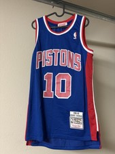 Dennis Rodman Detroit Pistons 1988-89 Blue Swingman Player Jersey, Size M 48