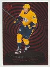 2025-26 UPPER DECK FLUORESCENCE RED MATTHEW WOOD NASHVILLE PREDATORS #F-24