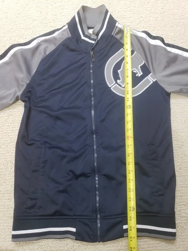 Y2K ECKO UNLTD Track Jacket Navy Blue Gray Size Medium 2015 image 9