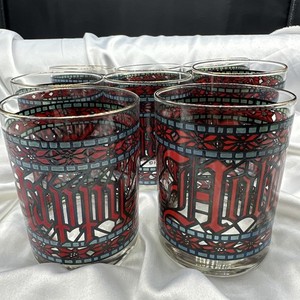 Vintage Santa Glass | eBay