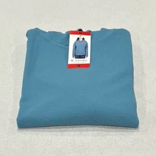 Soybu Women's Textured Knit Hoodie, Blue, Size M