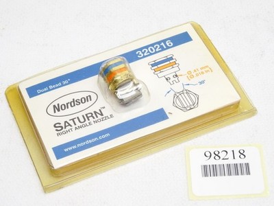 Nordson Saturn Right Angle Nozzle Dual bead 30grad 320216 / Neu OVP