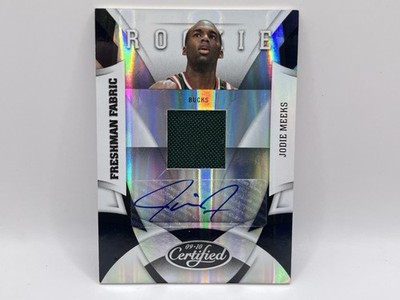 2009-10 Certified Freshman Fabric Signatures /399 Jodie Meeks Nr 200 Auto