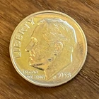 1958 Roosevelt Dime Uncirculated Philadelphia 90% Silver Cold War Era US Coin