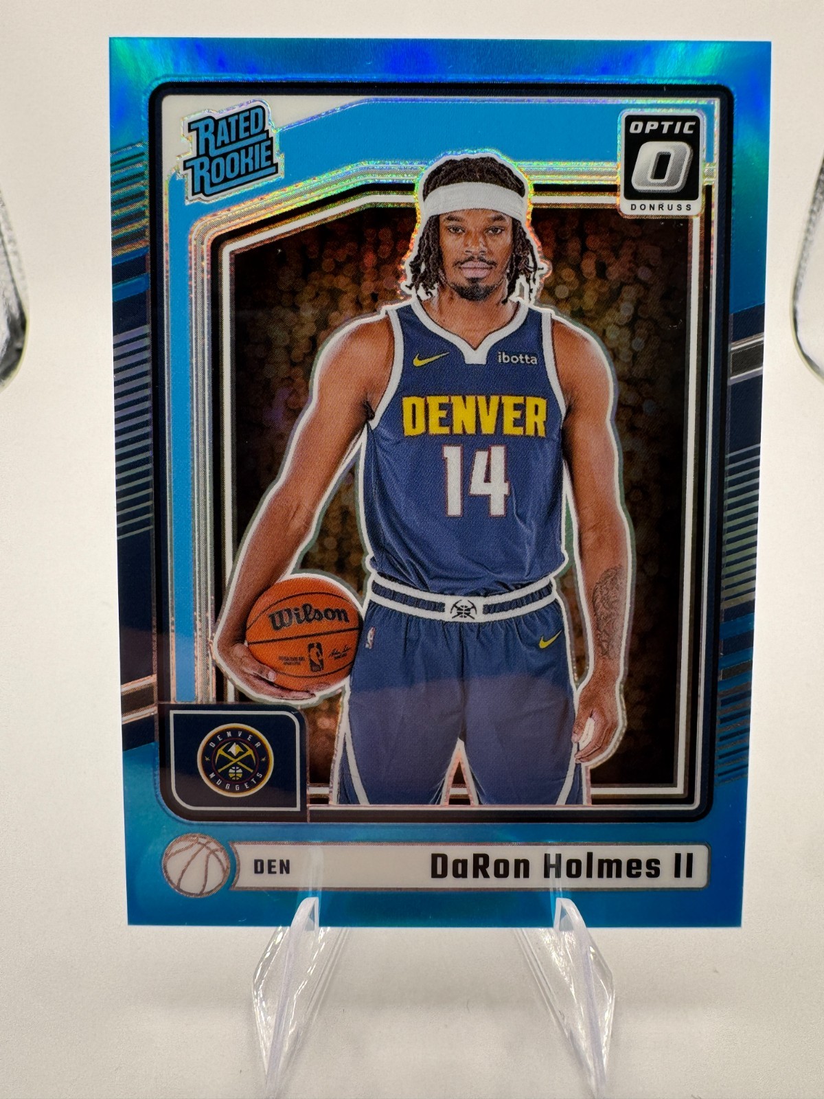 2024-25 Donruss Optic - Daron Holmes II #262 Rated Rookie RC Aqua /225