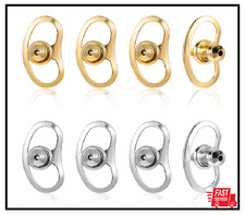 Earring Lifters Backs, 8 Pcs Earring Backs for Droopy Ears Locking Earring Back