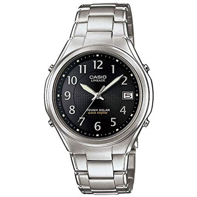 Casio Lineage LIW-120DEJ-1A2JF Solar Funkuhr Schwarzes Zifferblatt Edelstahl ...