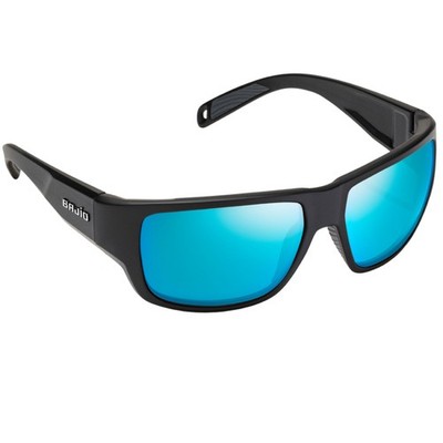 Bajio Piedra Sunglasses, Black Matte Frame, Blue Polycarbonate Lens