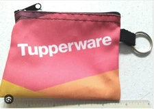 New Tupperware Small Coin Purse! Keychain Card Holder 2020