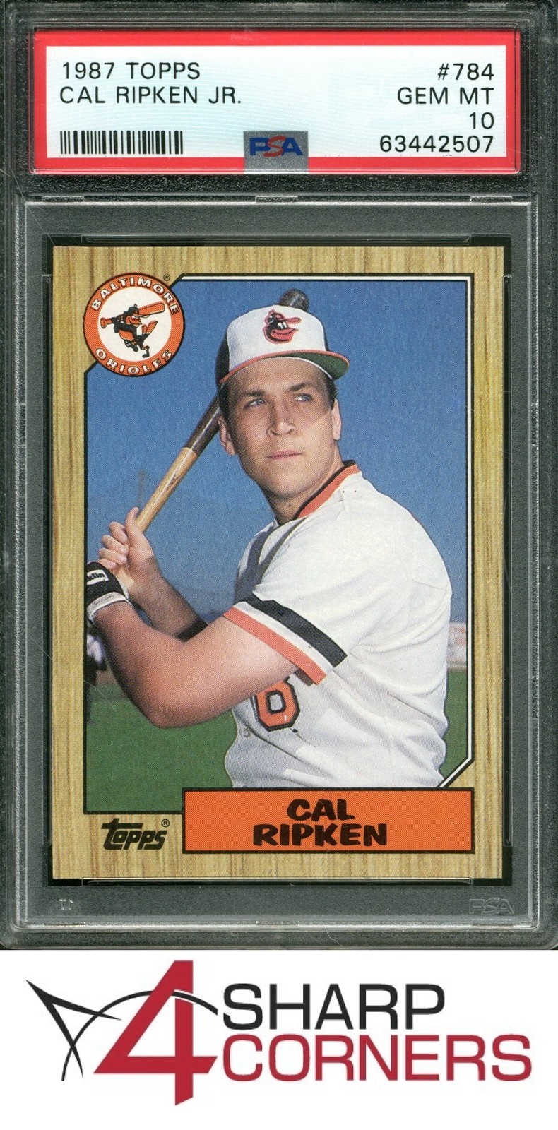 1987 TOPPS #784 CAL RIPKEN JR. ORIOLES HOF PSA 10