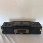 Vintage Panasonic RX-FW39 Boombox XBS Dual Cassette Radio Stereo UNTESTED AS IS
