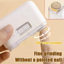 Electric Nail Trimmer and Grinder with LED Light Nail Clipper Cutter Baby Adult