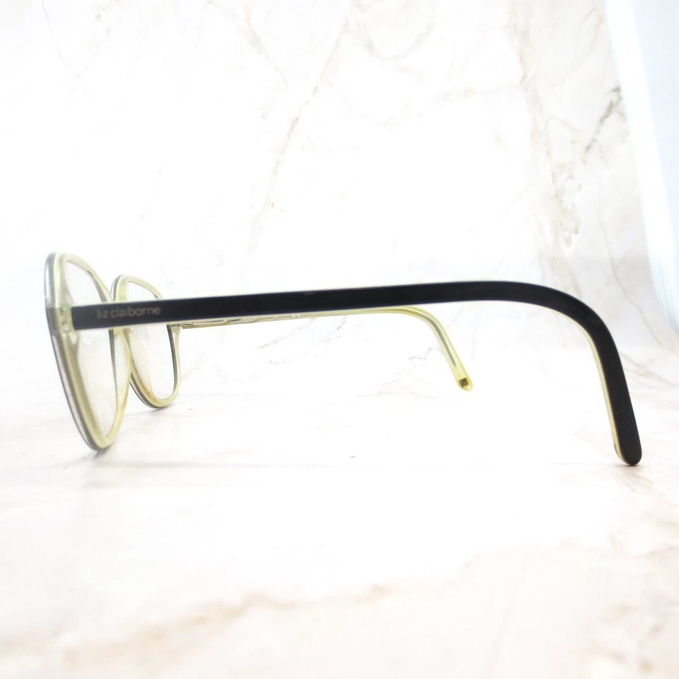 Marco de gafas Liz Claiborne L252-D17 para hombre de metal negro borde completo redondo 130 Foto 4 de 4