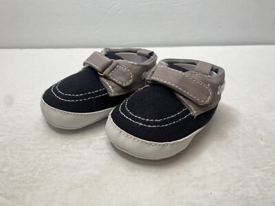 Unisex Baby Shoes   Black & Grey   Size 1