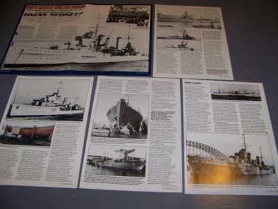 HMAS SYDNEY ''UNSOLVED MYSTERY'' story/history/photos  (141S)