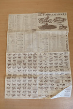 Vintage TAMIYA Catalogue 1980s Poster Fold Out Paperwork Japanese RARE