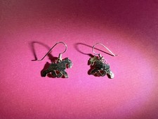 Women s Unique Gold Tone Pierced Earrings - Schnauzers - Unused