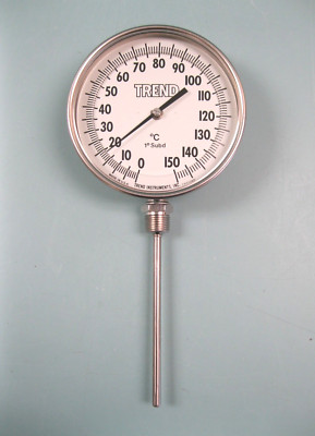 NEW 1/2'' NPT Trend Instruments CR5106D Thermometer 0-150 °C 5 1/2'' Stem G13
