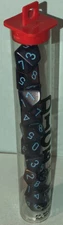 Koplow Elemental & Speckled Cobalt w/Blue Numbers 10 Dice Set D10 