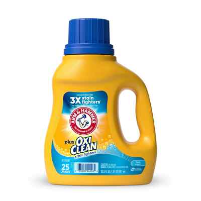 Plus OxiClean Stain Fighter Liquid Laundry Detergent, Fresh Scent,