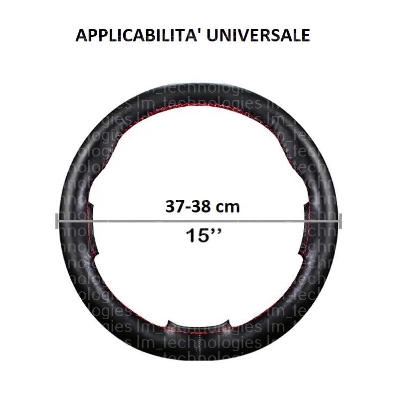 Pahajim Coprivolante Auto Universale Copri Volante Antiscivolo In - Foto 3