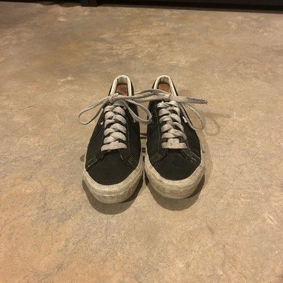 Vintage 80s Converse One Star Kurt Cobain Black Suede Shoes Size 9 