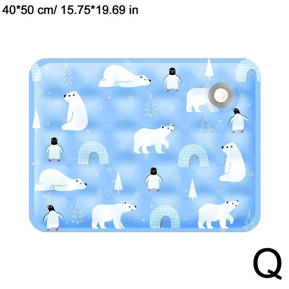 16"/20"/ 24" Pet Cooling Mat Cool Gel Pad Comfortable Cushion Bed Summer Dog Cat - Image 4 of 4