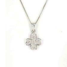 18k Solid Gold Diamond Love Heart Pendant Diamond Heart Necklace Love Pendant