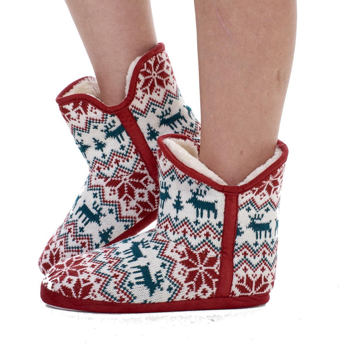 PANTOFOLA D’ORO Stivali ciabatte donna oro glitter goffrati patchwork foderati sherpa teddy bootee