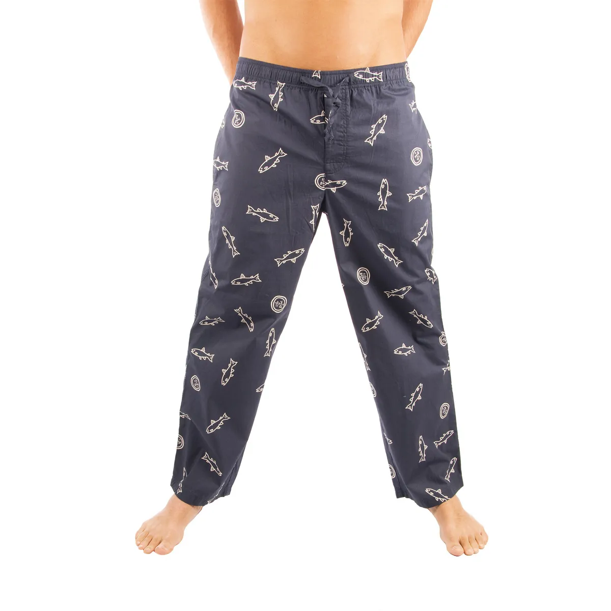 Life is Good True Blue Fish Pajamas Lounge Pants Sleepwear Loungepants PJs  NWT