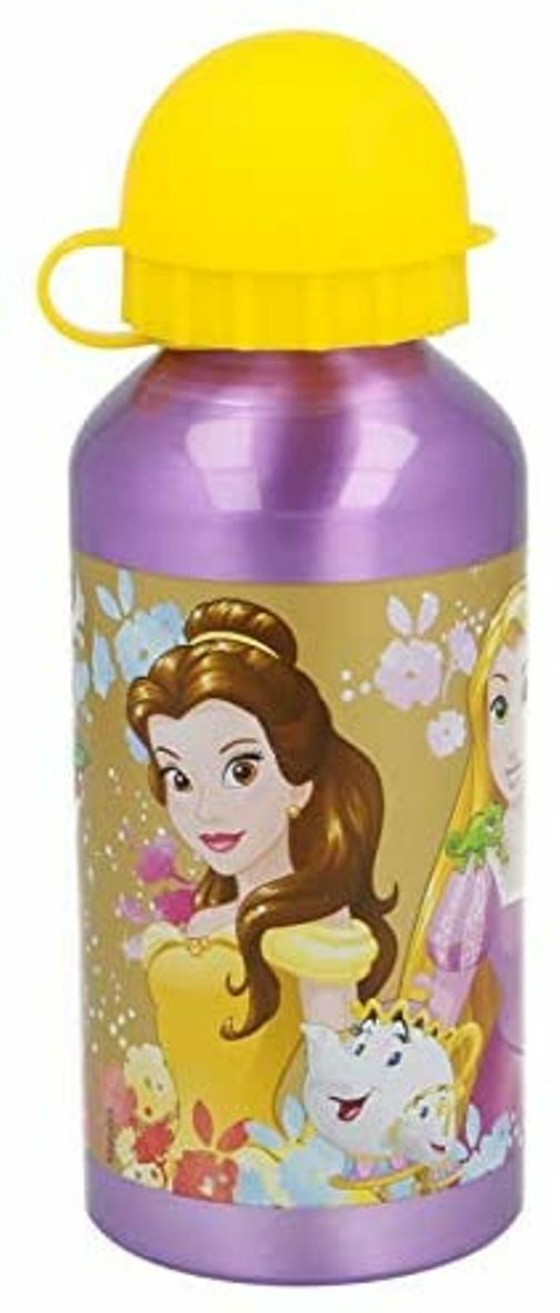 Disney Princess Borraccia bottiglia in Alluminio per Bambini 400Ml