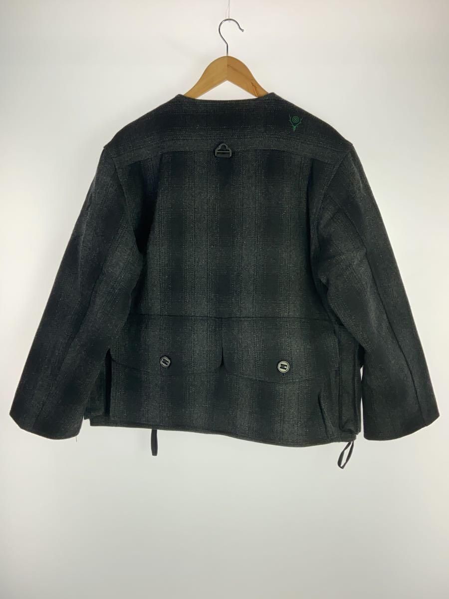NEPENTHES Other Tenkara Jacket M Wool Black Check LQ673 Used NEPENTHES Other Tenkara Jacket M Wool Black Check LQ673 Used