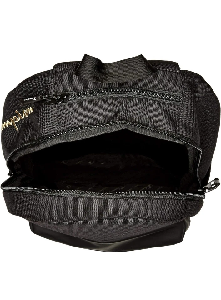 Nueva MOCHILA CHAMPION SPLIT-LEVEL NEGRA/Dorada 18x12x6 Foto 3 de 4
