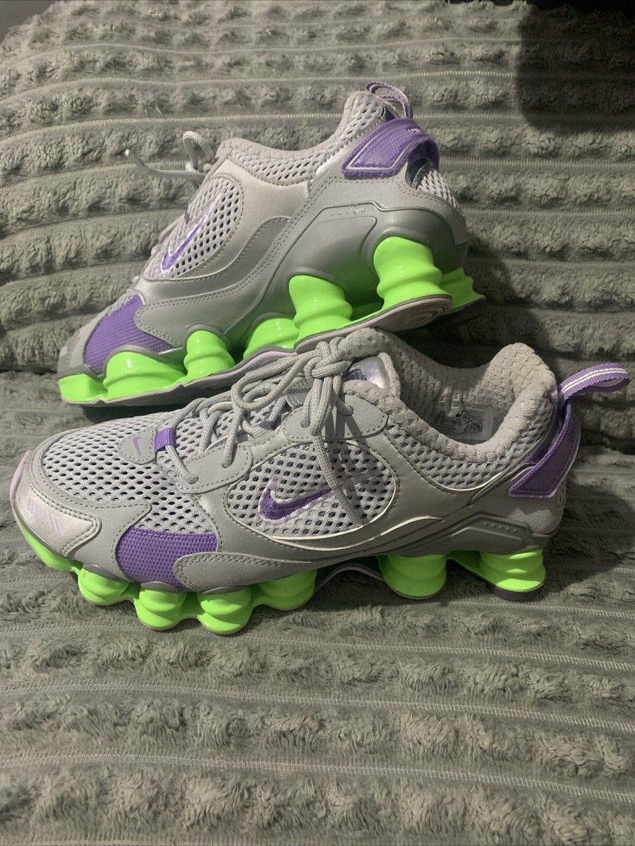 Nike Shox TL Nova Grey Neon Woman's Trainers CK2085-002 Size UK - Main Image
