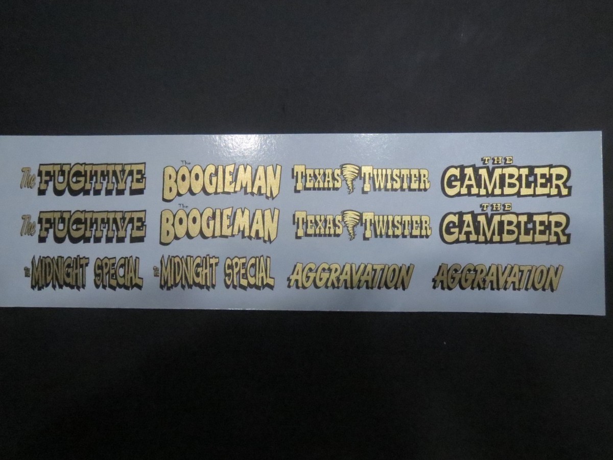 AWB Original Designs 1/25 Fremont Racing Specialties Decal