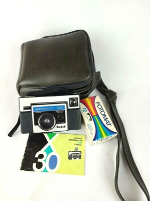 Vintage Kodak Instamatic X-30 Auto Exposure Camera 43mm Lens UNTESTED Bundle
