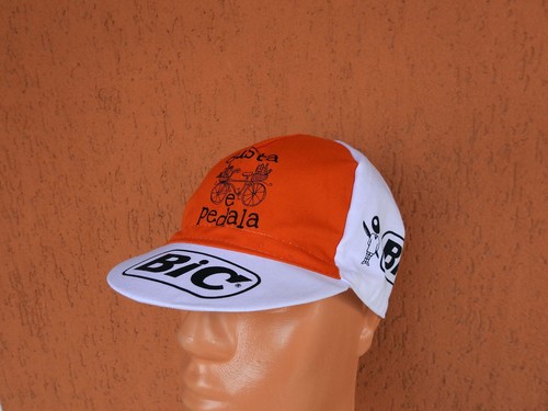 BIC Cycling Hat Cap Gusta e Pedala Made in Italy M/L