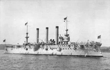 United States Navy Battleship USS Brooklyn SHIPPING NAVAL OLD PHOTO