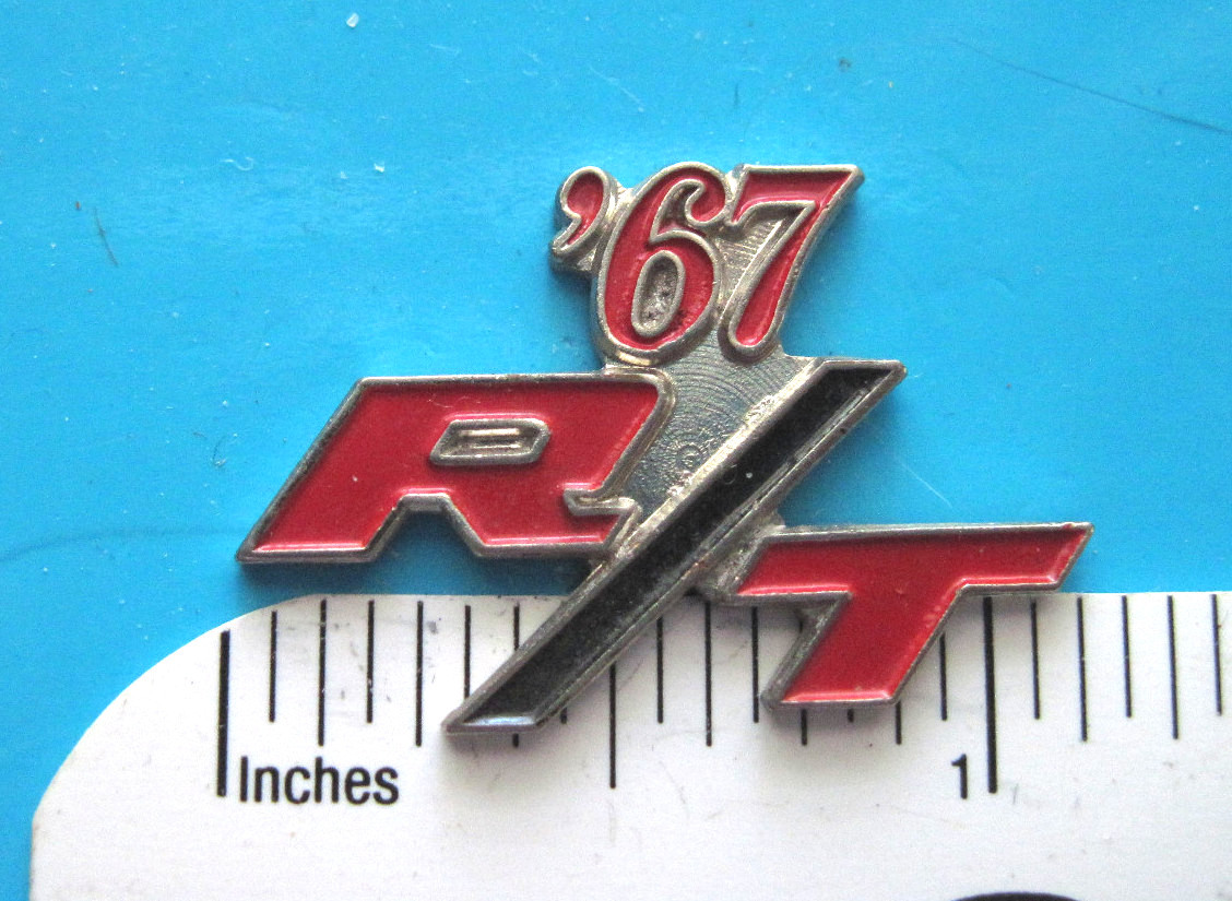 1967 , 1968 , 1971 R/T , RT , R T - hat pin , tie tac , lapel pin