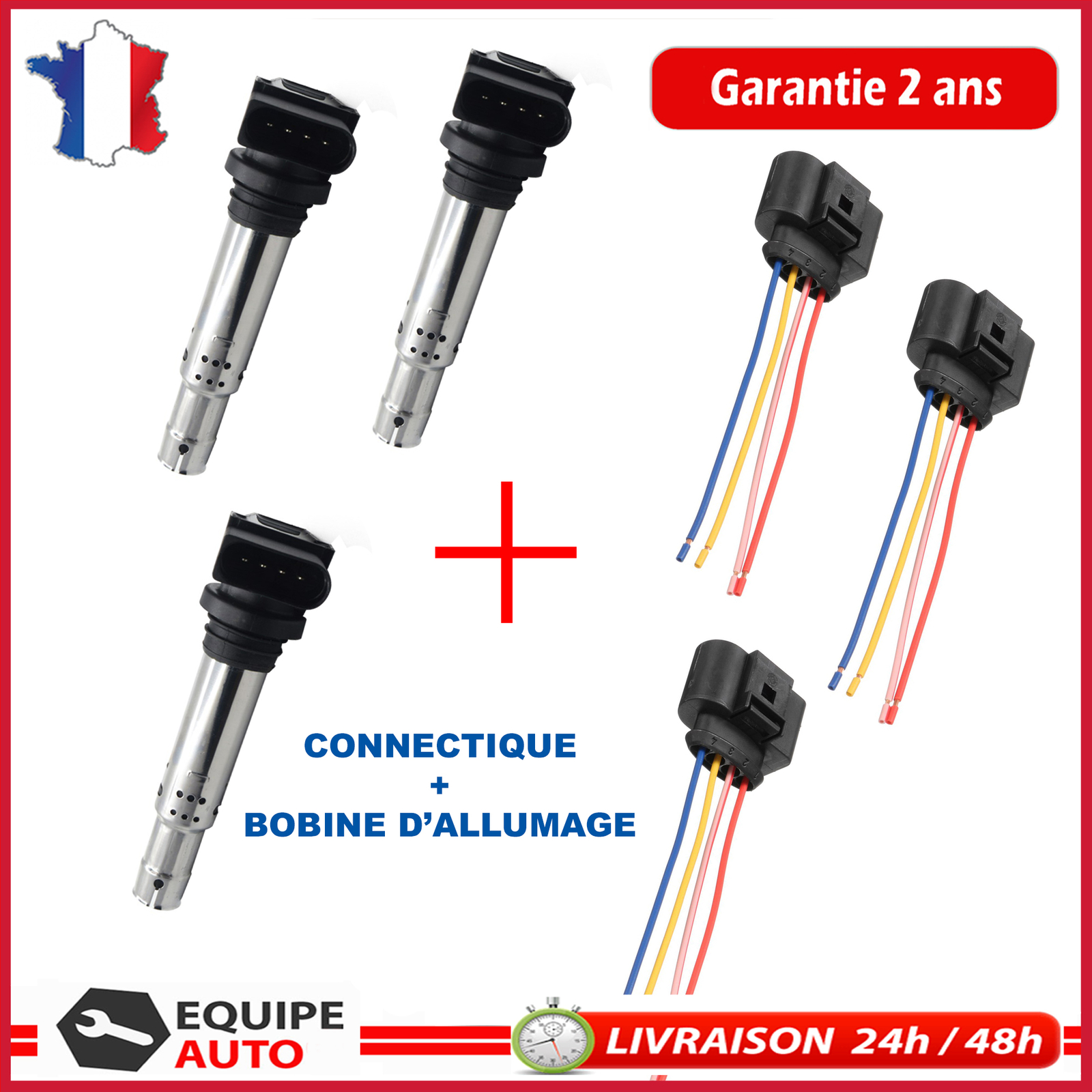 Bobine d'allumage crayon VW 036905715 pour stopper les ratés de moteur Audi