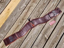 CWD 32" 80cm Brown Padded Anatomic Dressage Girth with Elastic - NWT!