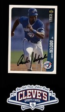 1995 UPPER DECK CARLOS DELGADO AUTO BECKETT AUTHENTICATED AUTOGRAPH BLUE JAYS